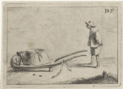 Man by a Wheelbarrow by David Teniers (II)