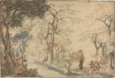 Landscape with Elisha Mocked by David Vinckboons