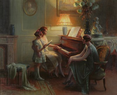 The Singing Lesson by Delphin Enjolras