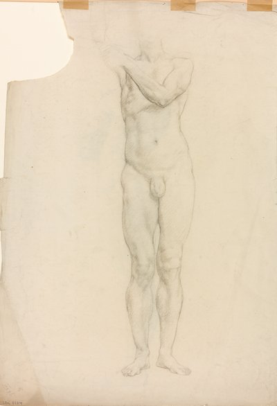 A Study of a Male Figure by Derwent Lees