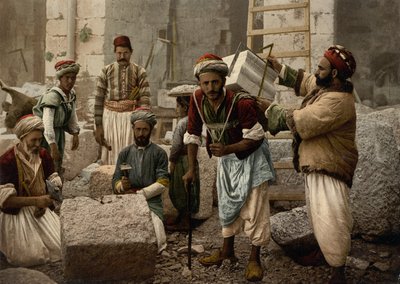 Stonecutters, Jerusalem by Detroit Photographic Co.