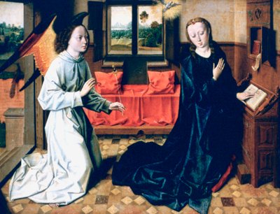 The Annunciation, 1465-1470 by Dieric Bouts