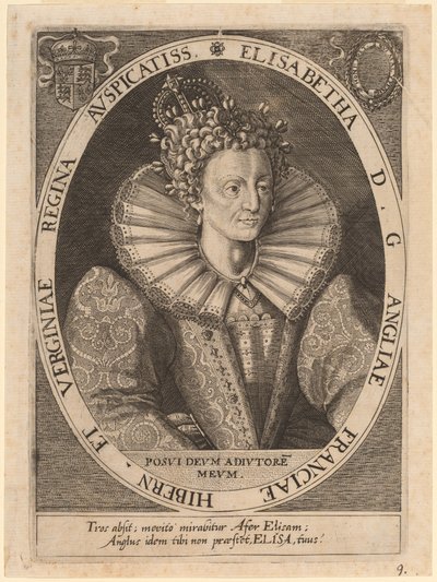 Queen Elizabeth by Dominicus Custos after Crispijn de Passe I