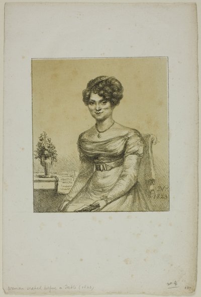 Woman Seated before a Table by Dominique Vivant Denon