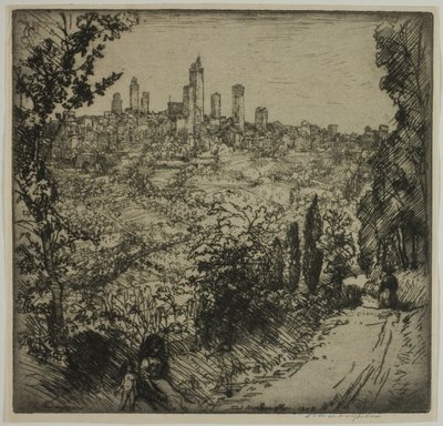 San Gimignano by Donald Shaw MacLaughlan