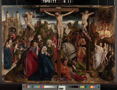 The Crucifixion by Dreux Budé Master