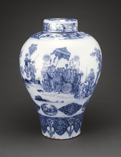 Vase with Cover by Dutch School