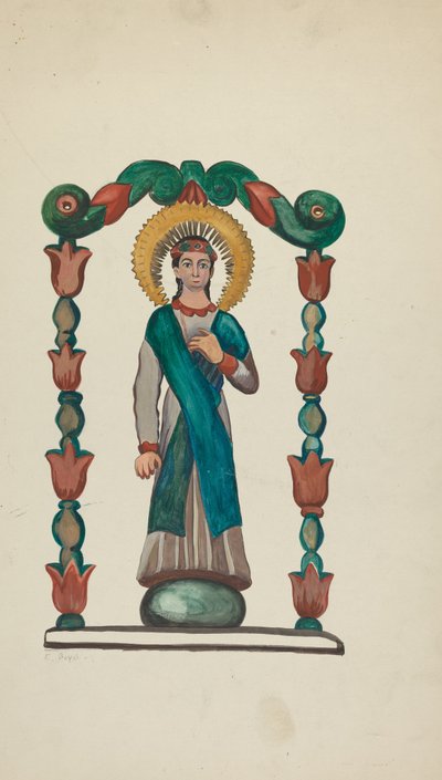 Bulto-Figure of Saint by E. Boyd