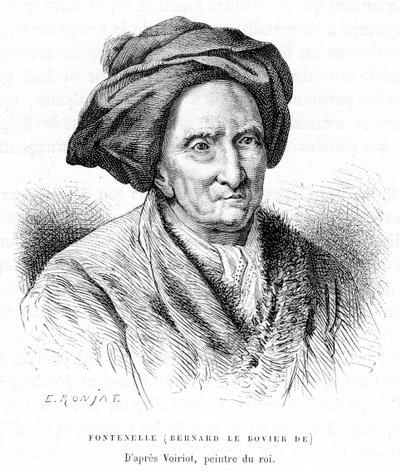 Bernard le Bovier de Fontenelle by Etienne Antoine Eugene Ronjat