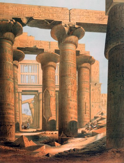 Hall at Karnak, Egypt by E Weidenbach