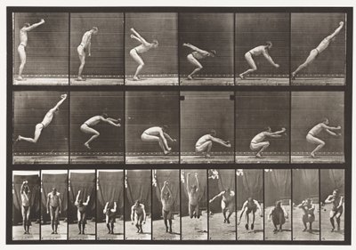 Jumping; Standing Broad Jump, 1872-1885 by Eadweard Muybridge