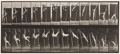 Plate 165. Jumping; Pole Vaulting by Eadweard Muybridge