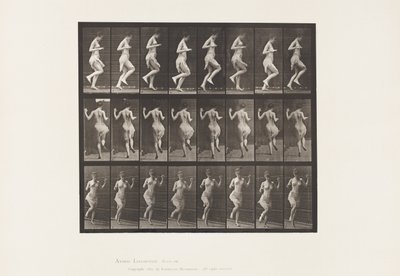 Hopping On Left Foot by Eadweard Muybridge