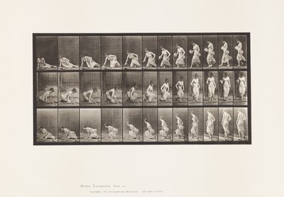 Sitting Down on the Ground by Eadweard Muybridge