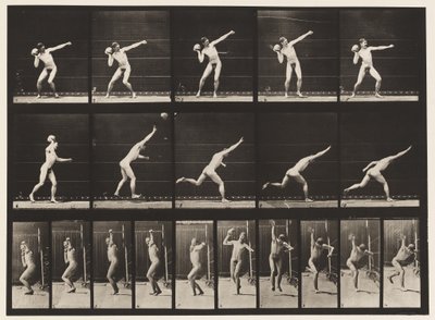 Plate 314. Heaving a 20-lb Rock by Eadweard Muybridge