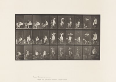 Plate 494. Miscellaneous Phases of the Toilet by Eadweard Muybridge