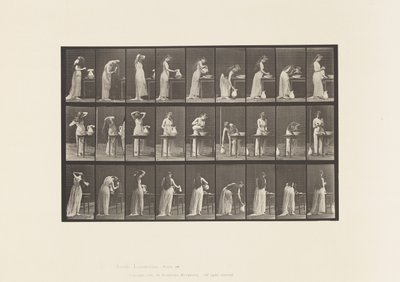 Plate 496. Miscellaneous Phases of the Toilet, 1885 by Eadweard Muybridge