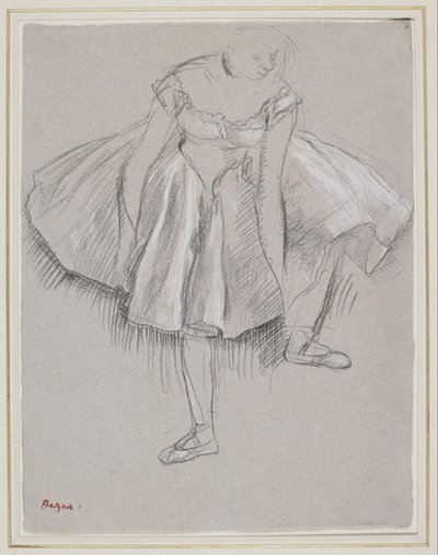 Dancer Adjusting Her Slipper by Edgar Degas