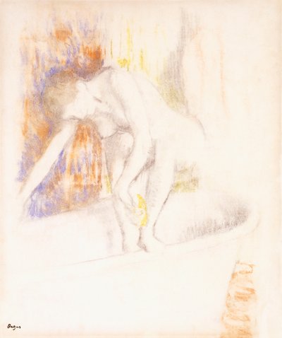 After the Bath by Edgar Degas