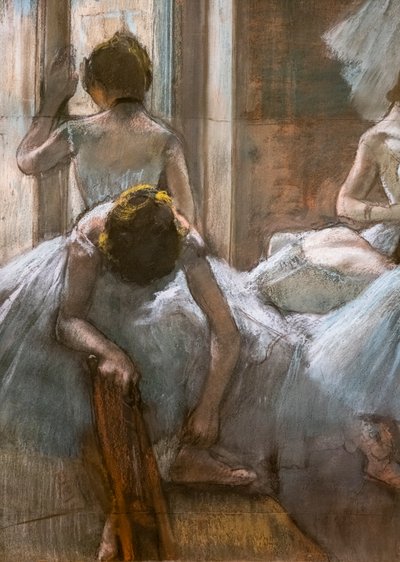 Dancers (detail) by Edgar Degas