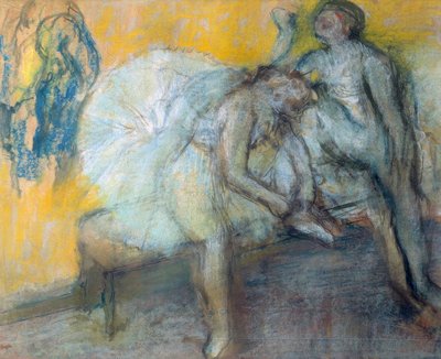 Two Dancers at Rest by Edgar Degas