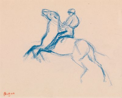 Jockey on Horse by Edgar Degas