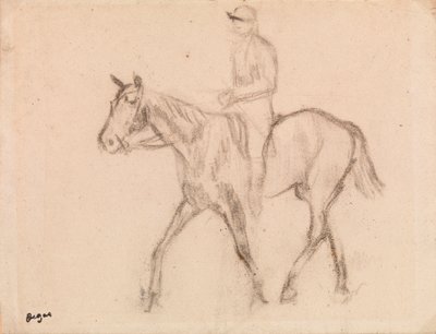 Man on Horseback by Edgar Degas