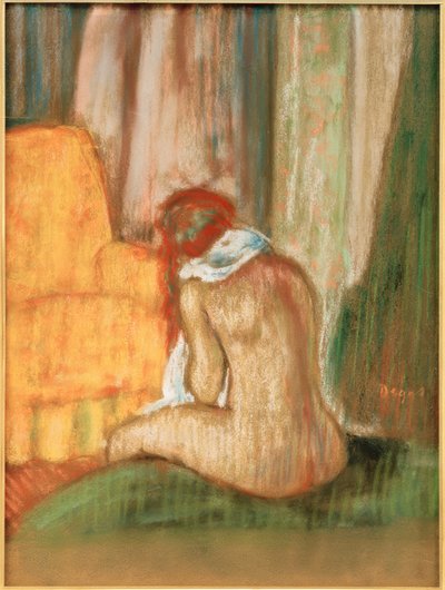 Seated Nude from the Back by Edgar Degas