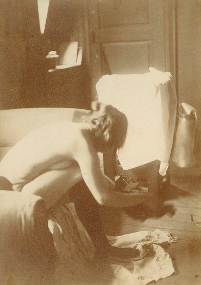 Nude Photographic Study by Degas by Edgar Degas