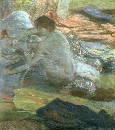 Seated Woman Drying Her Feet, c.1893 by Edgar Degas