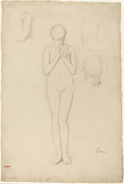 Study of a Female Nude by Edgar Degas