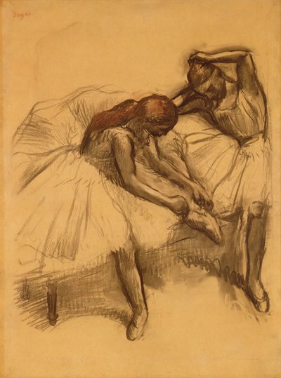 Two Dancers by Edgar Degas