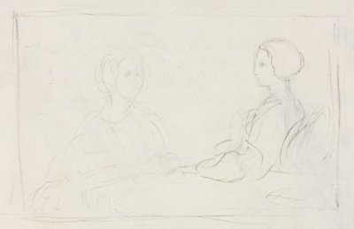 Two Seated Women (verso) by Edgar Degas