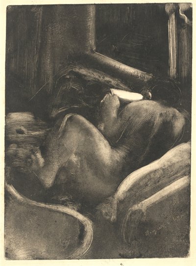 Woman Reading by Edgar Degas
