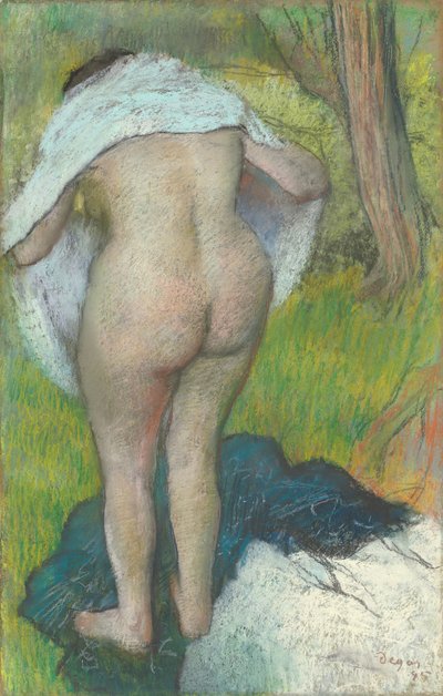Young Woman Dressing Herself by Edgar Degas