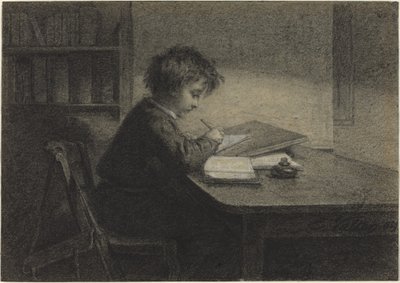 The Scholar by Edmond Eugène Valton