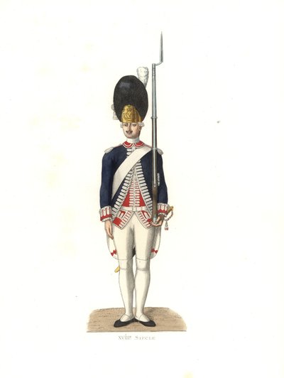 Soldier of the French Guards by Edmond Lechevallier Chevignard