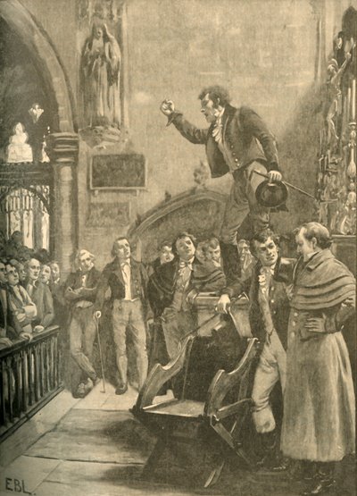 Election meeting in Ireland by Edmund Blair Leighton