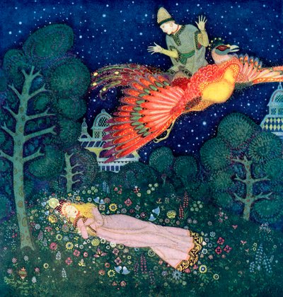 Illustration for The Russian fairytale Firebird by Edmund Dulac