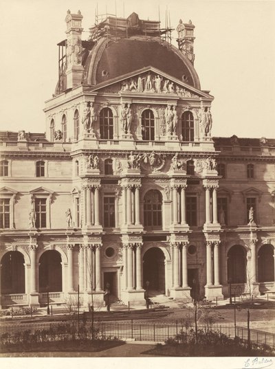 View of the Louvre by Edouard Denis Baldus