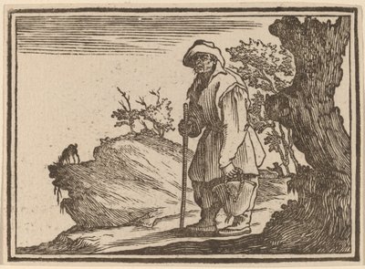 Peasant with Sack by Edouard Eckman after Jacques Callot