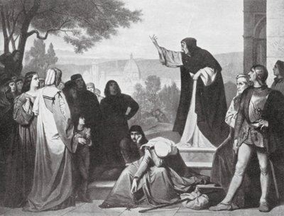 Savonarola Preaching by Edouard Jean Conrad (after) Hamman