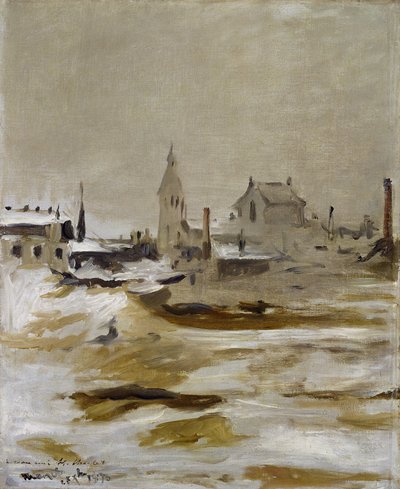 Effect of Snow at Petit-Montrouge by Édouard Manet