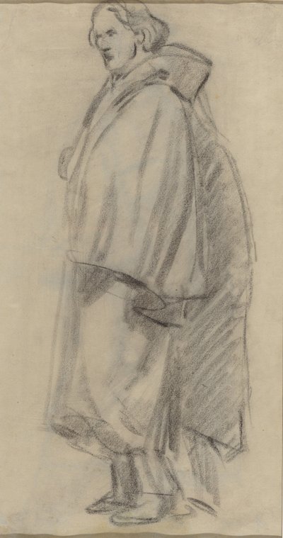 Man Wearing a Cloak (verso) by Édouard Manet