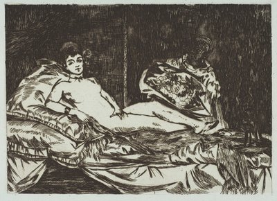 Olympia Large Plate by Édouard Manet