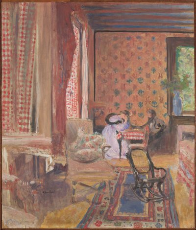 At the Board Game by Edouard Vuillard