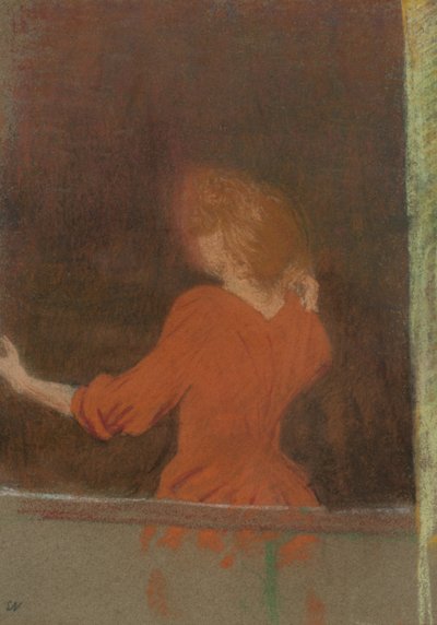 Woman in Red, c.1890-91 by Edouard Vuillard