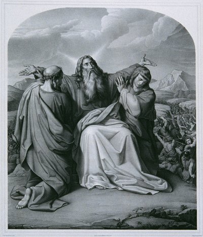 Moses Praying for Victory by Eduard Friedrich Leybold