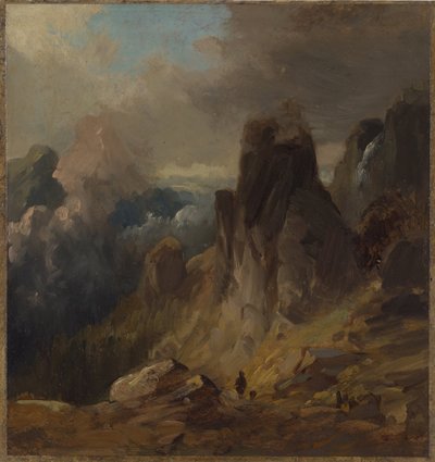 Kampenwand by Eduard Schleich der Ältere