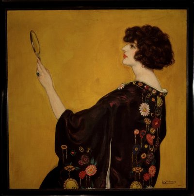 Woman in Profile with Kimono by Eduardo Chicharro y Agüera